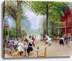 Постер Бакст Леон The Chalet du Cycle in the Bois de Boulogne, c.1900