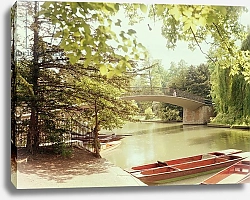 Постер Неизвестен View of the Garret Hostel Bridge over the River Cam
