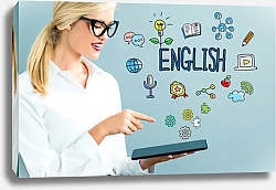 Постер Курсы английского онлайн