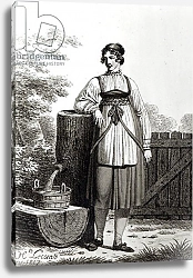 Постер Школа: Французская 19в. Tirollian Peasant Girl, 1817
