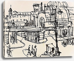 Постер Кирхнер Людвиг Эрнст Главный вокзал в Дрездене