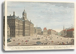 Постер Баулес Томас 3 A View of the Stadt House, New Church, Weighing House, and the adjacent Buildings at Amsterdam