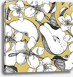 Постер Цветы и плоды груши 1