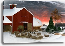 Постер Шоу Горацио Barnyard In Winter