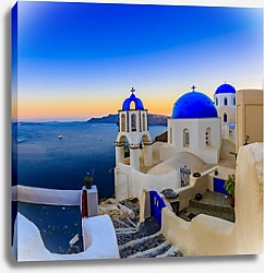 Постер Санторини, Греция - Ия на закате