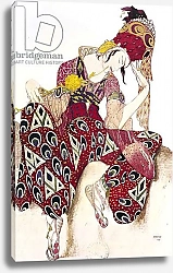 Постер Бакст Леон Costume design for Nijinsky in the ballet 'La Peri' by Paul Dukas 1911