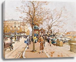 Постер Гальен-Лалу Эжен La Place Du Châtelet À Paris
