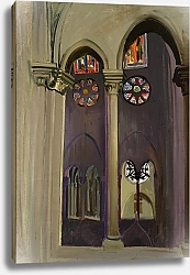 Постер Кржижановский Конрад Fragment of interior of the Notre-Dame cathedral in Paris