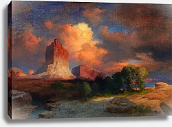 Постер Моран Томас Закатное облако, Грин-Ривер, Вайоминг