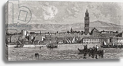 Постер Школа: Европейская Split, Croatia, from 'El Mundo en la Mano', published 1878