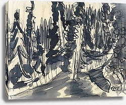 Постер Кирхнер Людвиг Эрнст Еловый лес