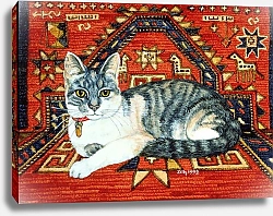 Постер Дитц (совр) First Carpet-Cat-Patch, 1992