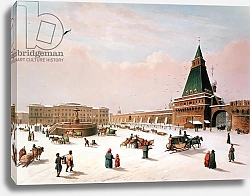 Постер Руссель Пол (Москва) Loubyanska Square in Moscow, printed by Louis-Pierre-Alphonse Bichebois, 1830