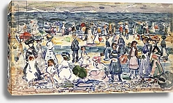 Постер Прендергаст Маурис Low Tide, Revere Beach, c.1910-11