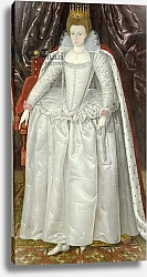 Постер Школа: Английская, 17в. Portrait of Elizabeth Vernon, Countess of Southampton, c.1603