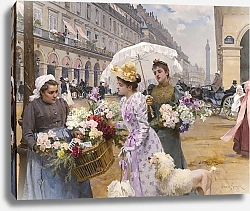 Постер Шривер Луи Торговка цветами-улица Риволи