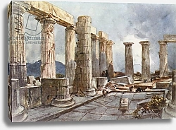 Постер Фулейлав Джон Interior of the Temple of Apollo at Bassae in Arcadia