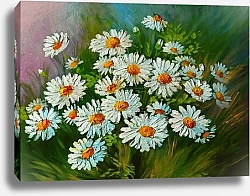 Постер Ромашки в траве