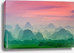 Постер Карстовые Горы Гуйлинь, Китай