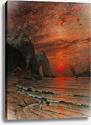 Постер Норманн Адельстин Закат над Фьордом