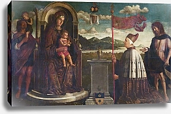 Постер Неизвестен Дева Мария с младенцем и Святыми