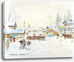 Постер Коровин Константин Winter Landscape