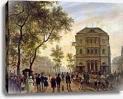 Постер Канелла Джузеппе Boulevard Saint-Martin and the Theatre de l'Ambigu, 1830