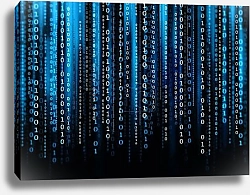 Компьютерный код на галерейном подрамнике