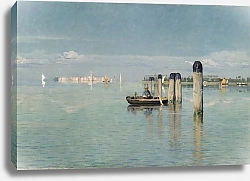 Постер Ванез Гюстав View of the Lagoon in Venice