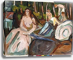 Постер Мунк Эдвард Bathers, 1917 (oil on canvas