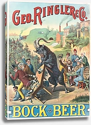 Постер Шиле Генри Geo. Ringler Co., Bock Beer