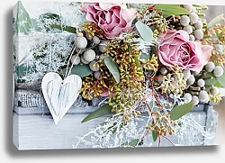 Постер Романтическая композиция с розами