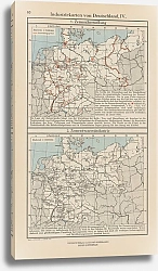 Постер Фридрих Эрнст Industriekarten von Deutschland IV