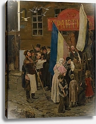 Постер Васнецов Виктор Известие о взятии Карса