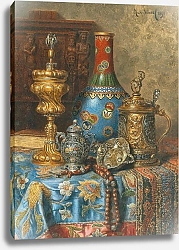 Постер Щодл Макс Still Life with Antiques and a Chinese Cloisonné Vase