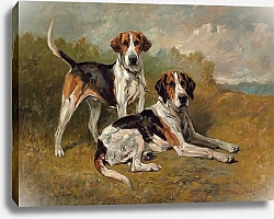 Постер Эммс Джон Две гончие отдыхают
