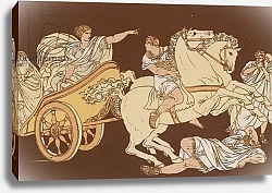 Постер Пинелли Бартоломео Tullia driving over the body of her father