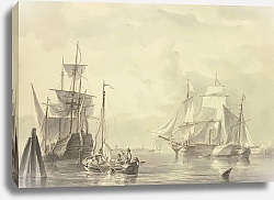 Постер Шуман Мартин Корабли в спокойном море