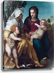 Постер Мадонна с младенцем, Святой Элизабет и Крестителем