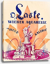 Постер Ласке Оскар Ausstellungsplakat – Oskar Laske, Wiener Aquarelle. Neue Galerie.