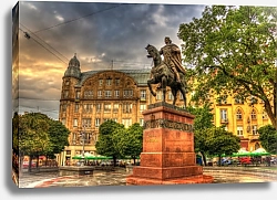 Постер Статуя Даниила Галицкого во Львове, Украина