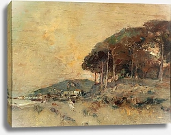 Постер Кашиаро Джузеппе Mediterranean Coast at Dusk