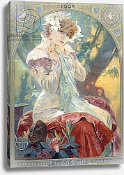 Постер Муха Альфонс Sarah Bernhardt in the Role of Princess Lointaine, 1904