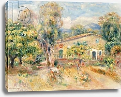 Постер Ренуар Пьер (Pierre-Auguste Renoir) Collettes Farmhouse, Cagnes, 1910
