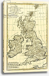 Постер Бонне Чарльз (карты) The British Isles, Including the Kingdoms of England, Scotland and Ireland, 1780