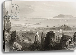 Постер Бартлет Уильям (последователи, грав) Dublin Bay from Kingstown Quarries, from 'Scenery and Antiquities of Ireland'