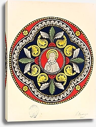 Постер Уолтер Лилли Рисунок росписи по стеклу со Христом