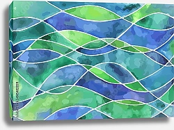 Постер Абстрактные морские волны