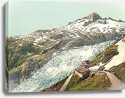 Постер Швейцария. Фурка-бельведер и Ронский ледник