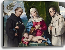 Постер Неизвестен Мадонна с младенцем и Святыми 2